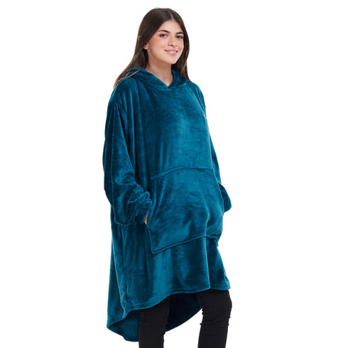 Snuggs Blanket Hoodie Dark Petroleum